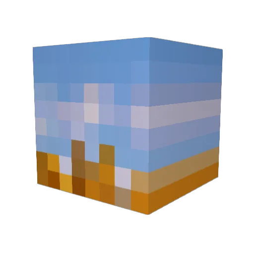 Seedzy Minecraft avatar head, 3D render
