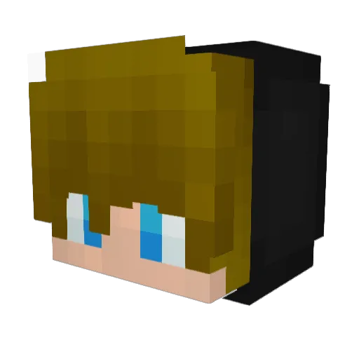 Seeemops Minecraft avatar head, 3D render
