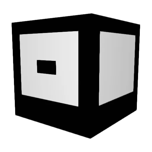 Seeingfool Minecraft avatar head, 3D render