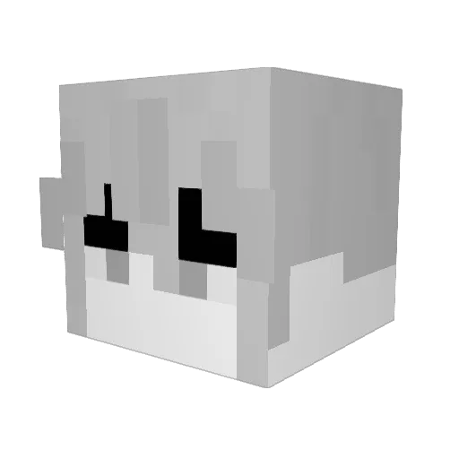 SeekVR Minecraft avatar head, 3D render