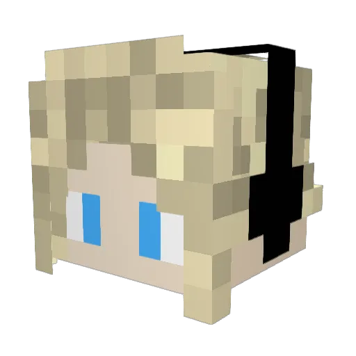 SeekaWasTaken Minecraft avatar head, 3D render