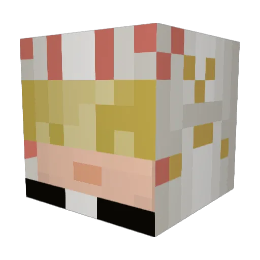 Seeker821 Minecraft avatar head, 3D render