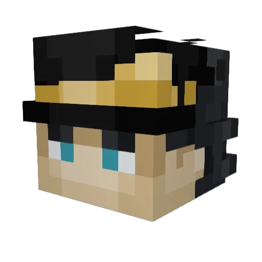 Seekwell Minecraft avatar head, 3D render