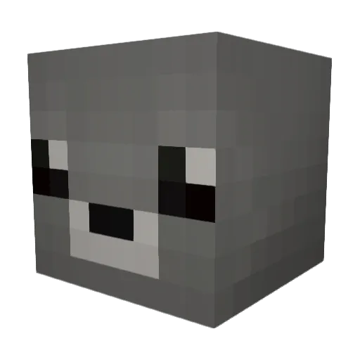SeelBomb Minecraft avatar head, 3D render