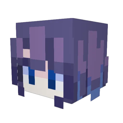 Seele12123 Minecraft avatar head, 3D render