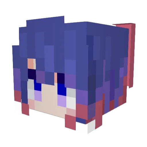 Seele_Vollerei0 Minecraft avatar head, 3D render