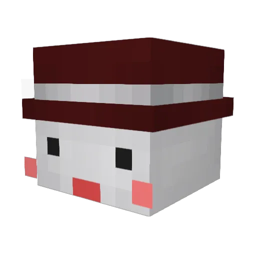Seeluk Minecraft avatar head, 3D render