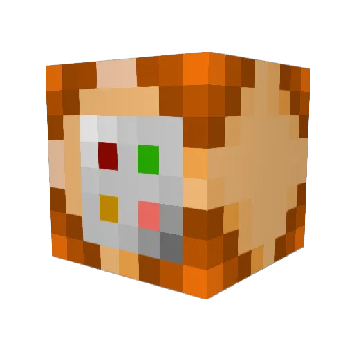 SeemlyOleg Minecraft avatar head, 3D render