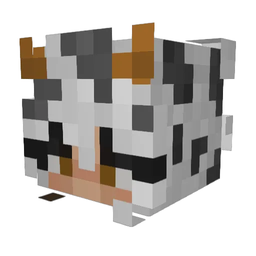 Seemoos Minecraft avatar head, 3D render