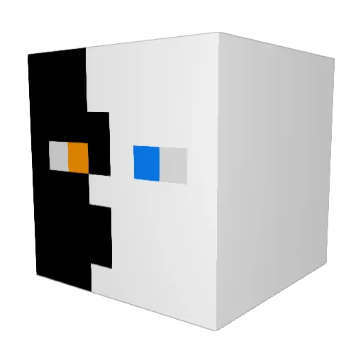 Seemosen Minecraft avatar head, 3D render