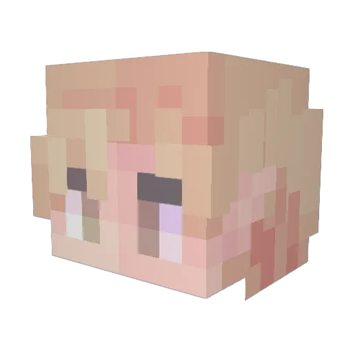 Seemow97 Minecraft avatar head, 3D render