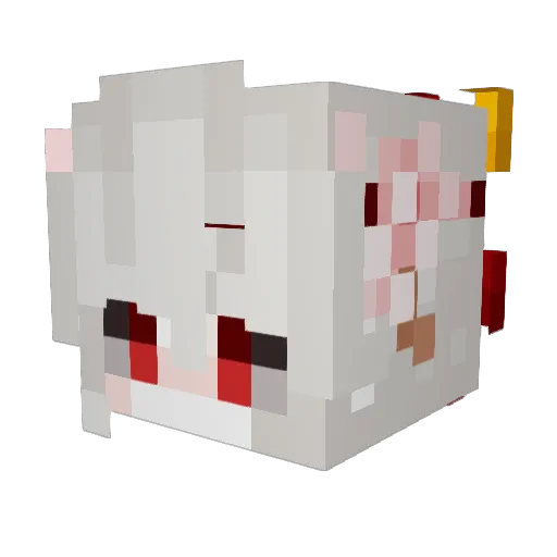 Seenovo Minecraft avatar head, 3D render