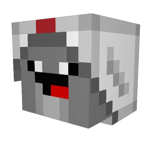 Seensinity Minecraft avatar head, 3D render