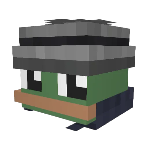 Seerik77 Minecraft avatar head, 3D render