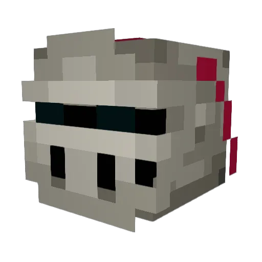 Seero Minecraft avatar head, 3D render