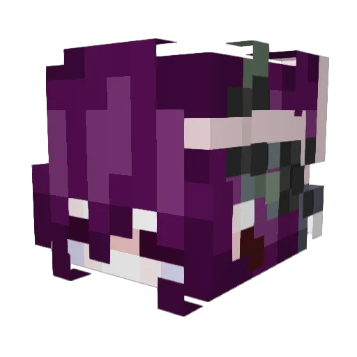 Seerobben Minecraft avatar head, 3D render
