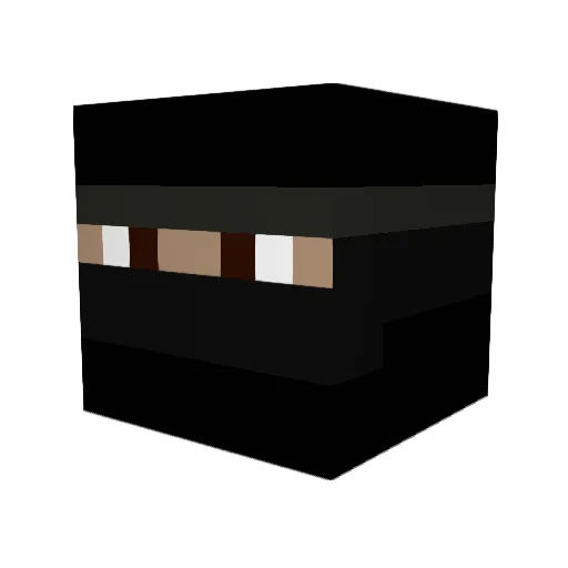 Seerux Minecraft avatar head, 3D render