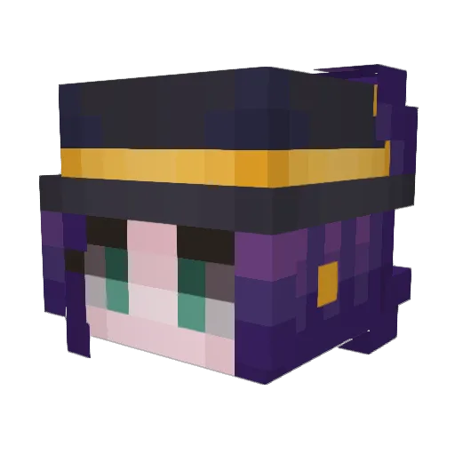Seerval Minecraft avatar head, 3D render
