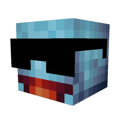 SeesPferdchen Minecraft avatar head, 3D render
