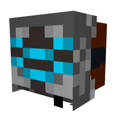 SeethingSnork Minecraft avatar head, 3D render