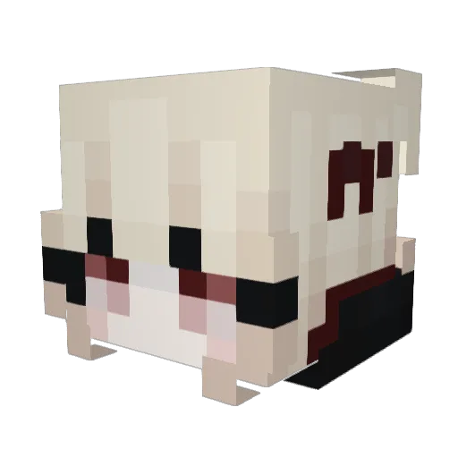 Sefaira Minecraft avatar head, 3D render