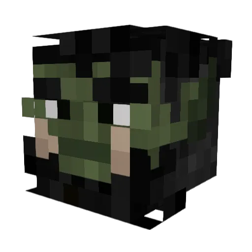 Sefauros Minecraft avatar head, 3D render
