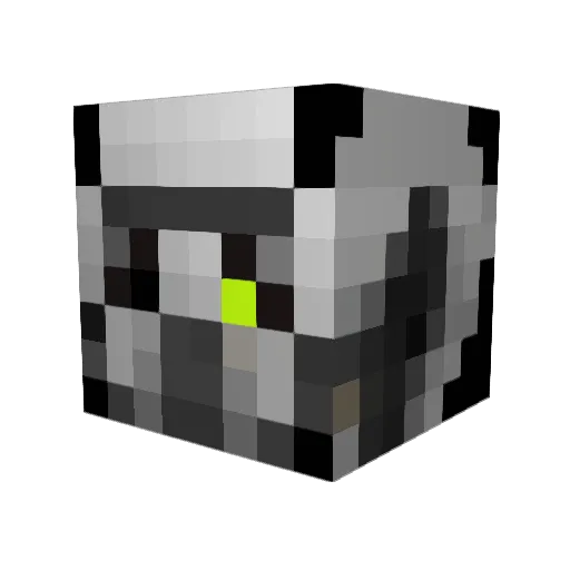 Seferslol Minecraft avatar head, 3D render