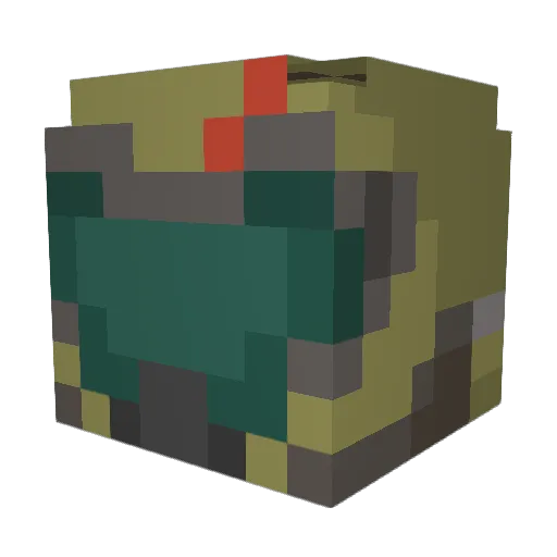 Seffffffffffff Minecraft avatar head, 3D render