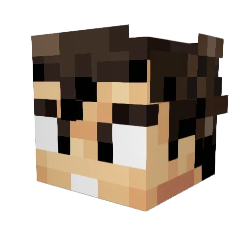 SefirDasmos Minecraft avatar head, 3D render