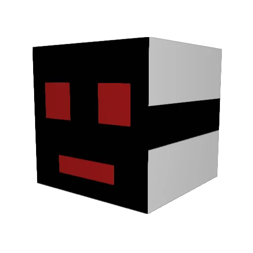 Sefis Minecraft avatar head, 3D render
