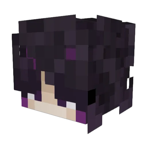 Sefrir Minecraft avatar head, 3D render