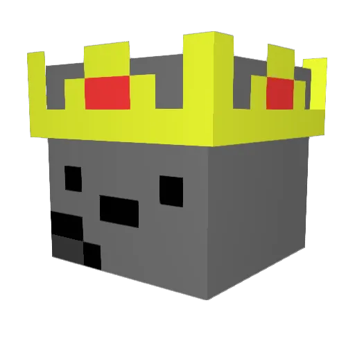 SefuritX Minecraft avatar head, 3D render