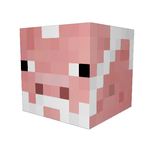 Seggert Minecraft avatar head, 3D render