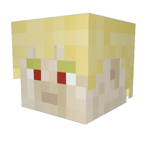 SeggsyCheeks Minecraft avatar head, 3D render