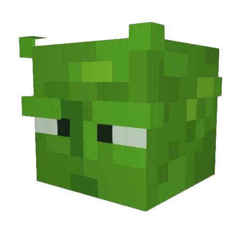 Segilee Minecraft avatar head, 3D render
