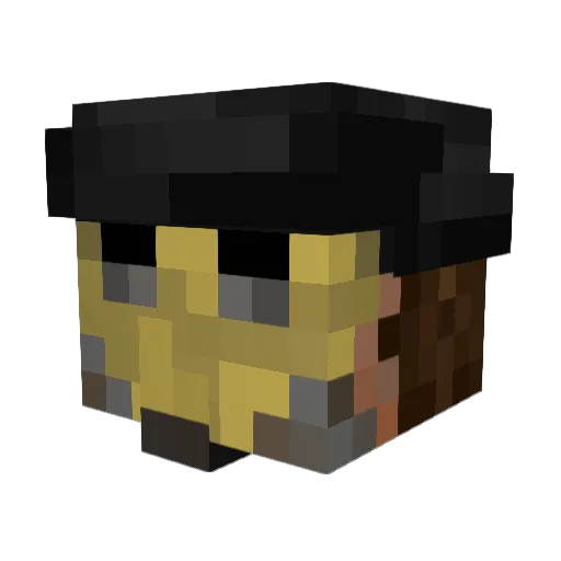SegsmustahFresh Minecraft avatar head, 3D render