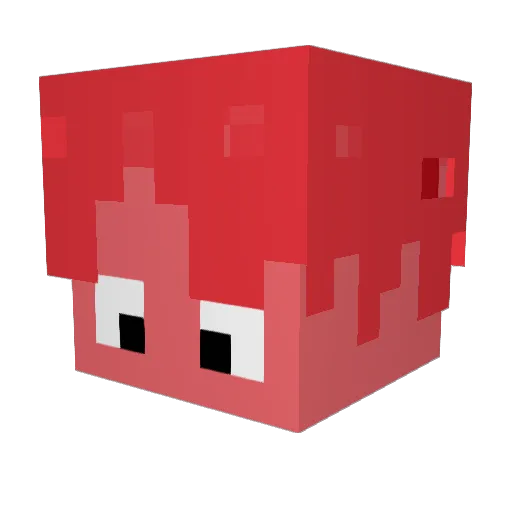 Seguido Minecraft avatar head, 3D render