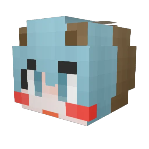 Seha_0622 Minecraft avatar head, 3D render