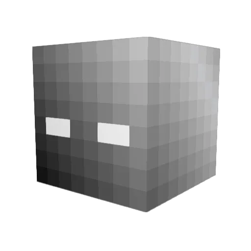 Sehhann Minecraft avatar head, 3D render