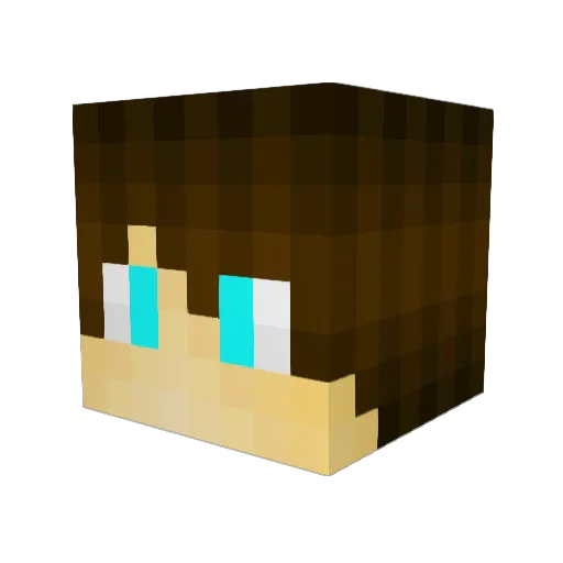 SeiGian Minecraft avatar head, 3D render