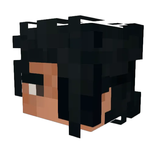 Sei_Xyz Minecraft avatar head, 3D render