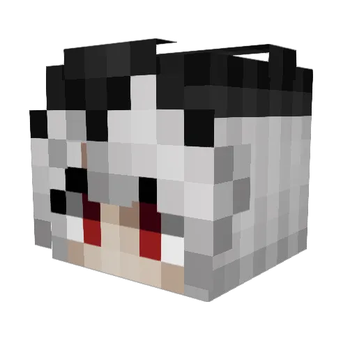 Seibur_ Minecraft avatar head, 3D render