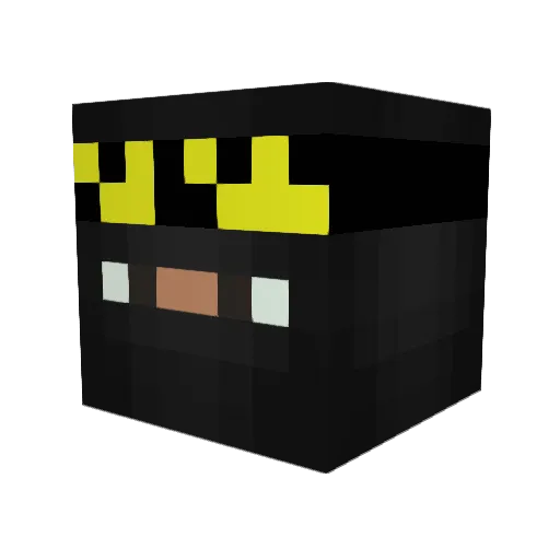 Seidiiii Minecraft avatar head, 3D render