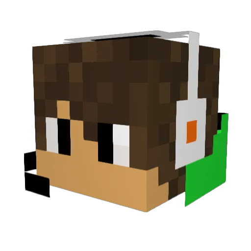 Seife3D Minecraft avatar head, 3D render