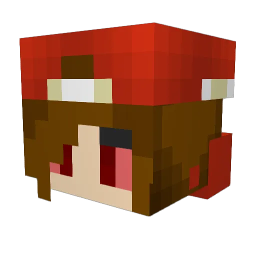 SeiferBlade Minecraft avatar head, 3D render