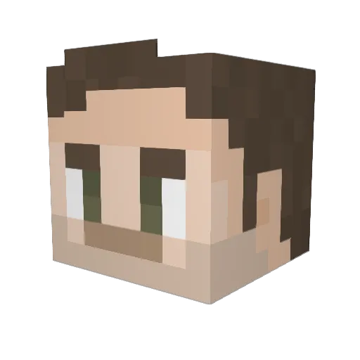 Seifurt Minecraft avatar head, 3D render