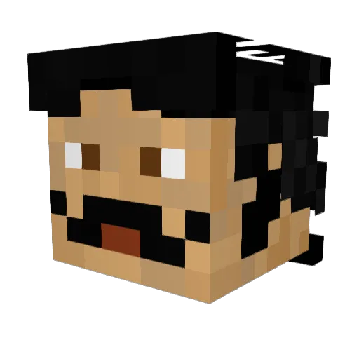 Seigneur_Omicron Minecraft avatar head, 3D render