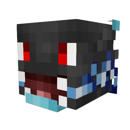 Seiiryuu Minecraft avatar head, 3D render