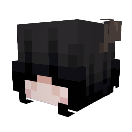 Seijens Minecraft avatar head, 3D render