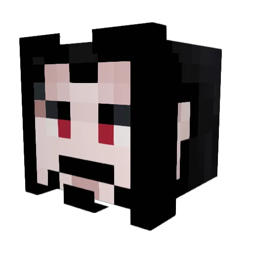 Seijuu_ Minecraft avatar head, 3D render